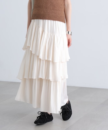 ラッフルティアードスカート