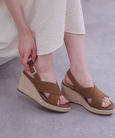 ジュートウェッジサンダル