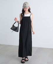 2ストラップナローキャミワンピース