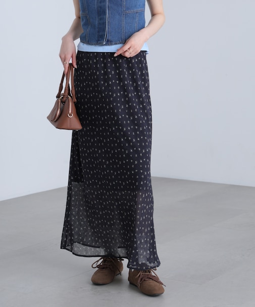 花柄シアーナロースカート