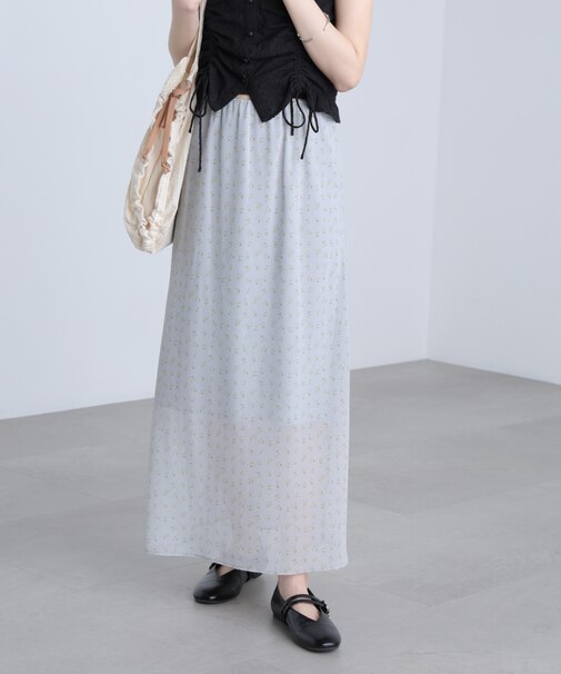 花柄シアーナロースカート