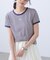 ロゴ刺繍リンガーTシャツ