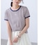 ロゴ刺繍リンガーTシャツ