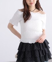 2wayオフショルシャーリングカットソー