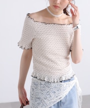 2wayオフショルシャーリングカットソー