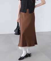 裾レースバイアスアソートスカート