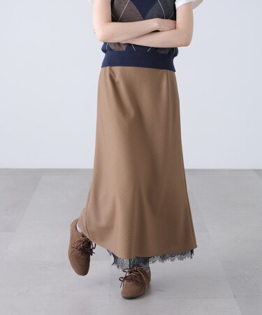 裾レースバイアスアソートスカート