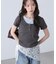 インナーレイヤードボーダーヘンリーネックTシャツ