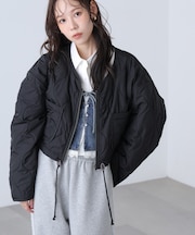 キルティングショートブルゾン
