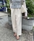 ウール調ワンタックワイドパンツ