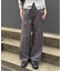 ウール調ワンタックワイドパンツ