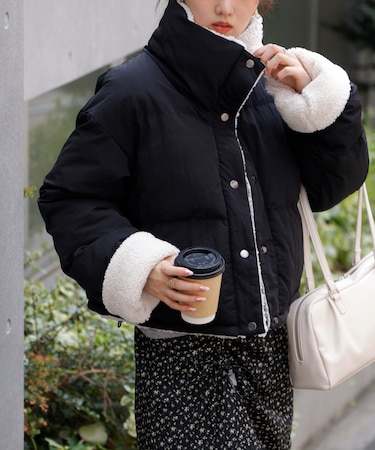 内ボア中綿リバーシブルブルゾン