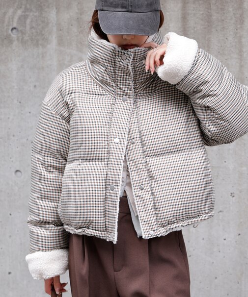 内ボア中綿リバーシブルブルゾン
