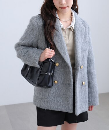 〈MFM〉シャギーダブルジャケット