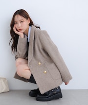 〈MFM〉シャギーダブルジャケット