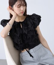 〈MFM〉前後2wayホイップブラウス