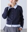 Iシャツフェイクレイヤードポロカーディガン
