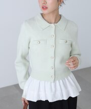 金ボタン前あきポロニット