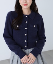 金ボタン前あきポロニット