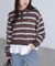 POLO BCS ボーダーポロニット