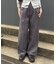 ウール調ワンタックワイドパンツ