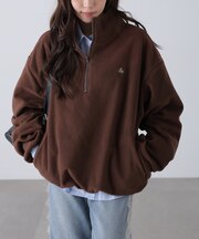 フリースハーフジッププルオーバー