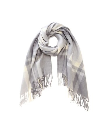 起毛チェックストール