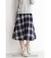 チェックフレアスカート