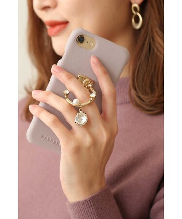 キラリングスタンドスマホケース　iPhone6／7／8