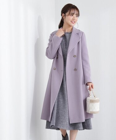 ビッグカラータブ付きチェスターコート