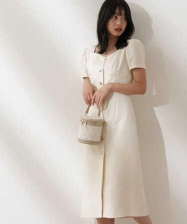 ツイードタイトワンピース