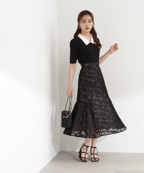 フラワージャガードスカート｜プロポーションボディドレッシングの通販