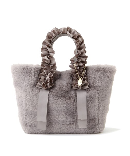 《EDIT COLOGNE》フリルフェイクファートートバッグ