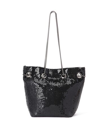 メタリック巾着バッグ