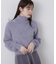 アシメネックニット