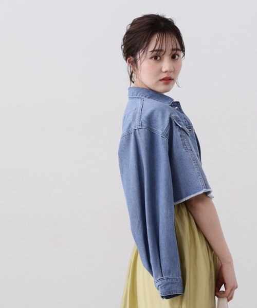 d.i.a. ショート丈Gジャン dia ゴールドボタン ショート丈デニム