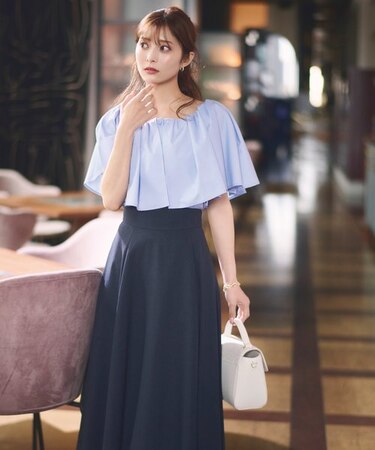 ファブリックフレアスカート