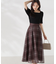 メッシュチェックスカート24AW