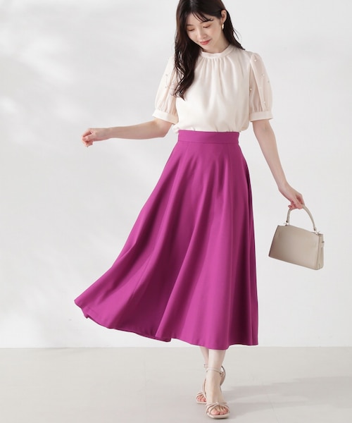 カラーフレアスカート24AW｜プロポーションボディドレッシングの