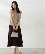 テープヤーンニット×キャミワンピースセット24AW