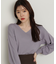 Vネックドルマン総針ニット24AW