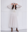シャーリングプリーツチュールスカート24AW