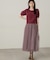 シャーリングプリーツチュールスカート24AW