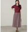シャーリングプリーツチュールスカート24AW