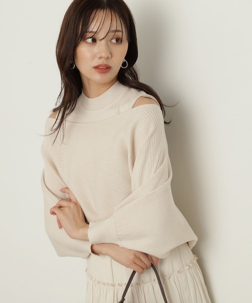 オフショルアンサンブルニット　24AW
