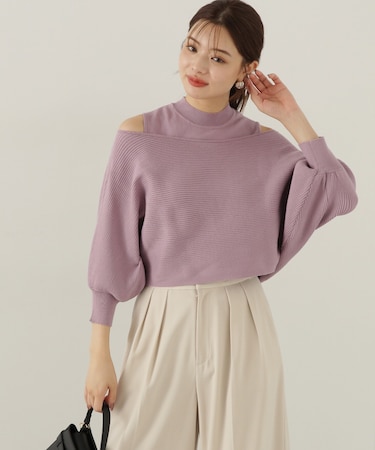 オフショルアンサンブルニット　24AW