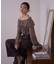 クロスラッフルシアー楊柳ブラウス24AW