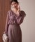 クロスラッフルシアー楊柳ブラウス24AW