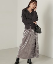 ベロアロングスカート　24AW