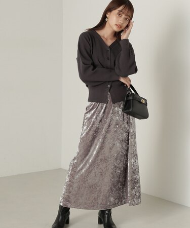 ベロアロングスカート　24AW